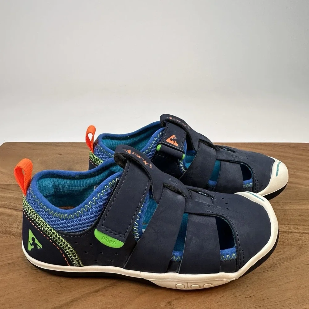New NIB Little Kids Plae Sam 2.0 Navy‎ Athletic Casual Sandals Shoes Size 11 C